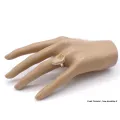 Bague Psilomélane dendritique forme goutte taille 59 - Bagues pierres naturelles