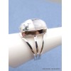 Bague Merlinite rectangulaire taille 58 Bagues pierres naturelles PU110.2