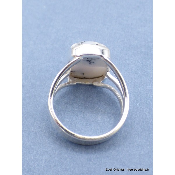 Bague Merlinite rectangulaire taille 58 Bagues pierres naturelles PU110.2