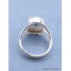 Bague Merlinite rectangulaire taille 58 Bagues pierres naturelles PU110.2