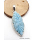 RARE pendentif Larimar sculpté main Pendentifs pierres naturelles PU112