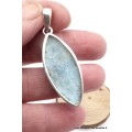 RARE pendentif Larimar sculpté main Pendentifs pierres naturelles PU112