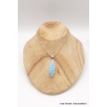 RARE pendentif Larimar sculpté main Pendentifs pierres naturelles PU112