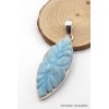 RARE pendentif Larimar sculpté main Pendentifs pierres naturelles PU112