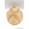 Pendentif Quartz Citron brut oval Pendentifs pierres naturelles PU113.1