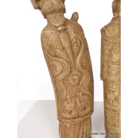 Statue taoïste Couple de Sages Statuettes Bouddhistes STAO1