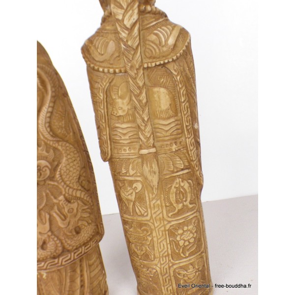 Statue taoïste Couple de Sages Statuettes Bouddhistes STAO1
