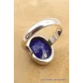 Lapis lazuli facetté bague ovale plusieurs tailles - Bagues pierres naturelles