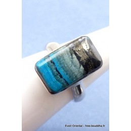 Bague Opale bleue du Pérou T 54 Bagues pierres naturelles TUV62.3