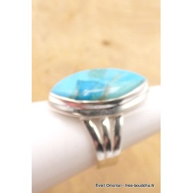 Bague Turquoise Mohave marquise T 52 Bagues pierres naturelles TUV58.4