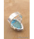 Bague Turquoise Mohave marquise T 52 Bagues pierres naturelles TUV58.4