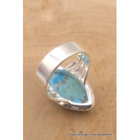 Bague Turquoise Mohave marquise T 52 Bagues pierres naturelles TUV58.4