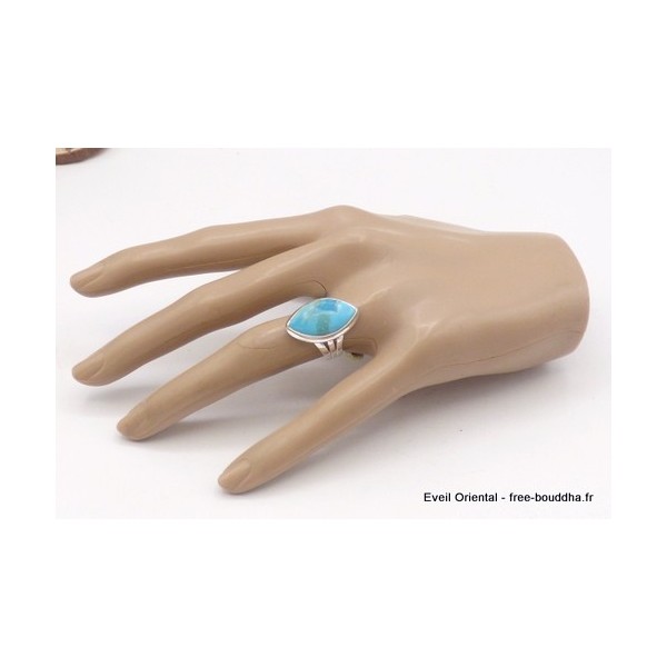 Bague Turquoise Mohave marquise T 52 Bagues pierres naturelles TUV58.4