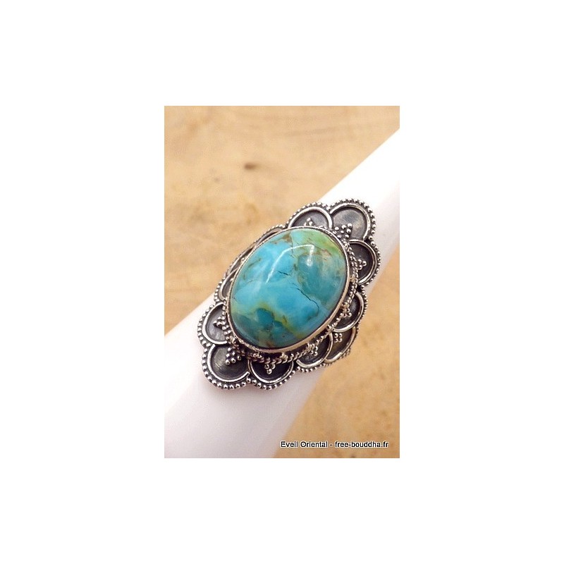 Bague Turquoise Mohave style vintage taille 55 Bagues pierres naturelles TUV58.7