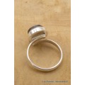Bague Labradorite bleue facettée taille ajustable Bijoux en Labradorite Bleue TUV57.5