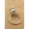 Bague Labradorite bleue facettée taille ajustable - Bijoux en Labradorite Bleue