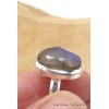 Bague Labradorite bleue facettée taille ajustable Bijoux en Labradorite Bleue TUV57.5