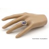 Bague Labradorite bleue facettée taille ajustable Bijoux en Labradorite Bleue TUV57.5