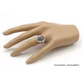 Bague Labradorite bleue facettée taille ajustable - Bijoux en Labradorite Bleue