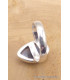 Bague en Labradorite bleue facettée taille ajustable Bijoux en Labradorite Bleue TUV57.6
