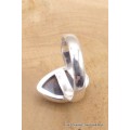 Bague en Labradorite bleue facettée taille ajustable Bijoux en Labradorite Bleue TUV57.6