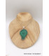 Grand pendentif en Malachite tranche Bijoux en Malachite TUV21.2