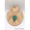 Grand pendentif en Malachite tranche Bijoux en Malachite TUV21.2