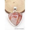 Pendentif Quartz Hématoïde triangulaire Pendentifs pierres naturelles TUV11.3