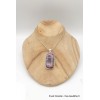 Grand pendentif rectangulaire en Rhodonite Pendentifs pierres naturelles TUV8.3