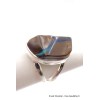 Bague Opale Boulder marron bleu T 53 Bagues pierres naturelles TUV63.3