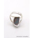 Bague Opale Boulder marron bleu T 53 Bagues pierres naturelles TUV63.3