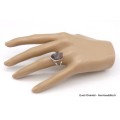 Bague Opale Boulder marron bleu T 53 Bagues pierres naturelles TUV63.3
