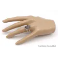 Bague Opale Boulder marron bleu T 53 - Bagues pierres naturelles