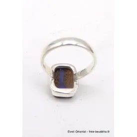 Petite bague en Opale Boulder taille 54 - Bagues pierres naturelles