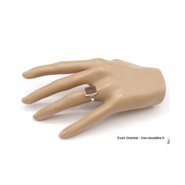 Petite bague en Opale Boulder taille 54 Bagues pierres naturelles TUV63.4