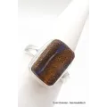Petite bague en Opale Boulder taille 54 - Bagues pierres naturelles