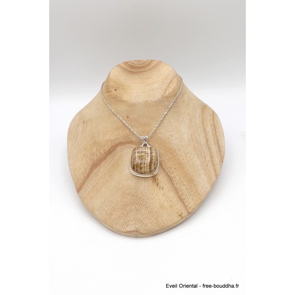 Pendentif Aragonite Candy carré Pendentifs pierres naturelles BZ55.1