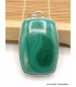 Pendentif Malachite naturelle rectangulaire Bijoux en Malachite CZ72.6