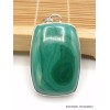 Pendentif Malachite naturelle rectangulaire Bijoux en Malachite CZ72.6