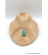 Pendentif Malachite naturelle rectangulaire Bijoux en Malachite CZ72.6