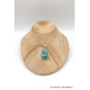 Pendentif Malachite naturelle rectangulaire Bijoux en Malachite CZ72.6