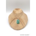 Pendentif Malachite naturelle rectangulaire Bijoux en Malachite CZ72.6