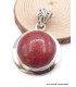 Pendentif argent CORAIL SPONGIEUX Pendentifs pierres naturelles GH7.1