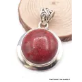 Pendentif argent CORAIL SPONGIEUX - Pendentifs pierres naturelles