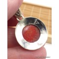 Pendentif argent CORAIL SPONGIEUX Pendentifs pierres naturelles GH7.1