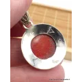 Pendentif argent CORAIL SPONGIEUX - Pendentifs pierres naturelles