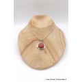 Pendentif argent CORAIL SPONGIEUX Pendentifs pierres naturelles GH7.1