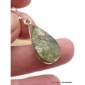 Boucles d'oreilles Labradorite brutes forme goutte - Bijoux en Labradorite