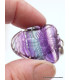 Pendentif Multi-fluorite sculptée Fleur semi-oval Pendentifs pierres naturelles RV27.3