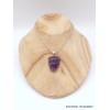 Pendentif Multi-fluorite sculptée Fleur semi-oval Pendentifs pierres naturelles RV27.3